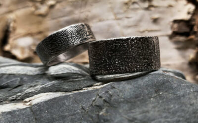 „Fingerprint“ – Trauringe aus Feinsilber