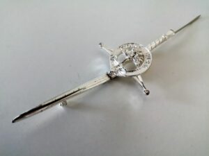 Feinsilber, Schmuck, Handgefertigt, Kilt, Kiltnadel, Schotte
