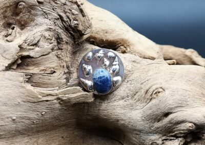 Feinsilber, Silber, Selbstgemacht, Waldviertel, Anhänger, Brosche, Sodalith