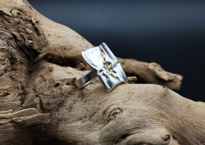 Feinsilber, Silber, Selbstgemacht, Waldviertel, Ring, Gold