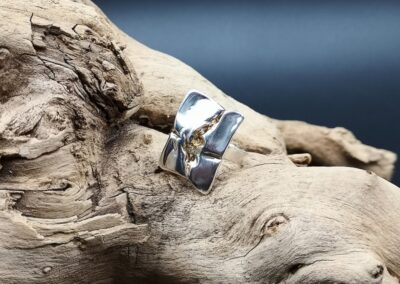 Feinsilber, Silber, Selbstgemacht, Waldviertel, Ring, Gold